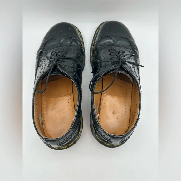 COPY - RARE Vtg Dr Martens 3989 Made in England Wingtip Black Brogues Oxfords C… - Picture 11 of 12